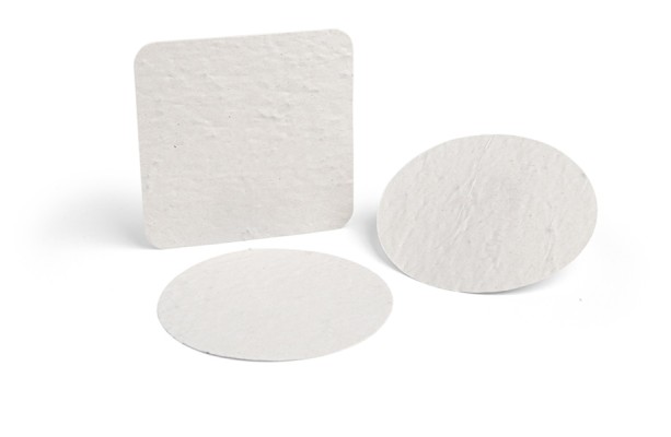 Sottobicchieri in carta di semi Sottobicchieri in carta di semi